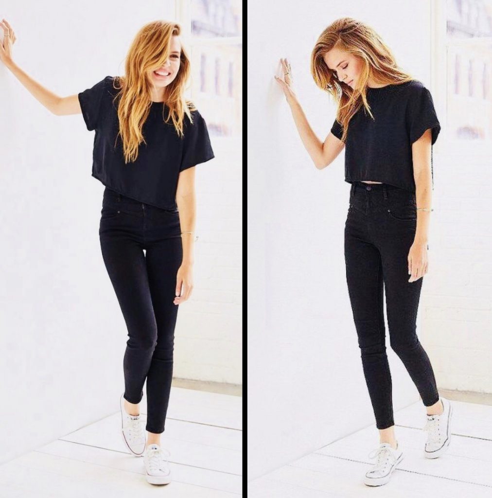 BLACK TEE STYLE ALL BLACK OUTFIT